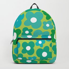 Lime Flower Power Backpack