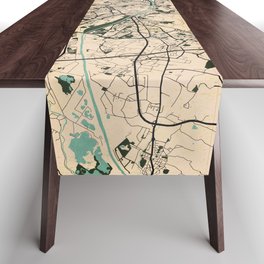 Florence City Map of Tuscany, Italy - Vintage Table Runner
