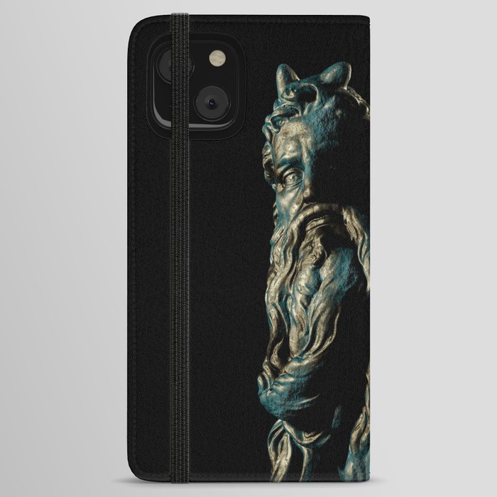 Moses Sculpture iPhone Wallet Case