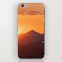 Sunset over the Rockies iPhone Skin