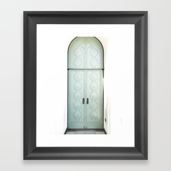 griffith observatory door in l.a. Framed Art Print