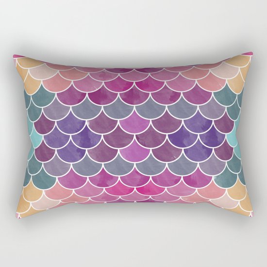 Watercolor Lovely Pattern VV Rectangular Pillow