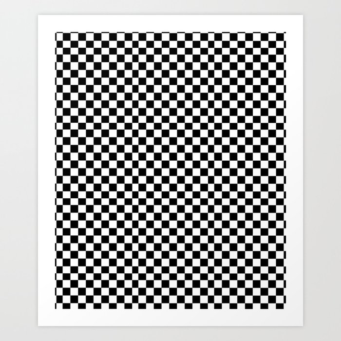 checkered Pattern Art Print