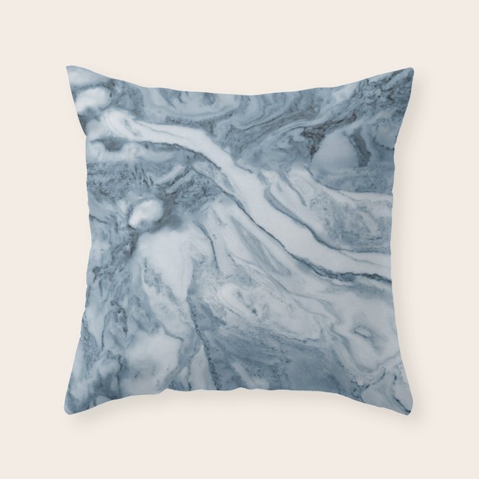 blue marble pillow