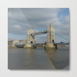 Great Britain Photography - Tower Bridge In The Center Of London Metal Print