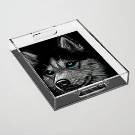 Wolf in The Dark Acrylic Tray