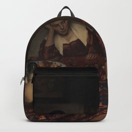 Johannes Vermeer - A Maid Asleep Backpack