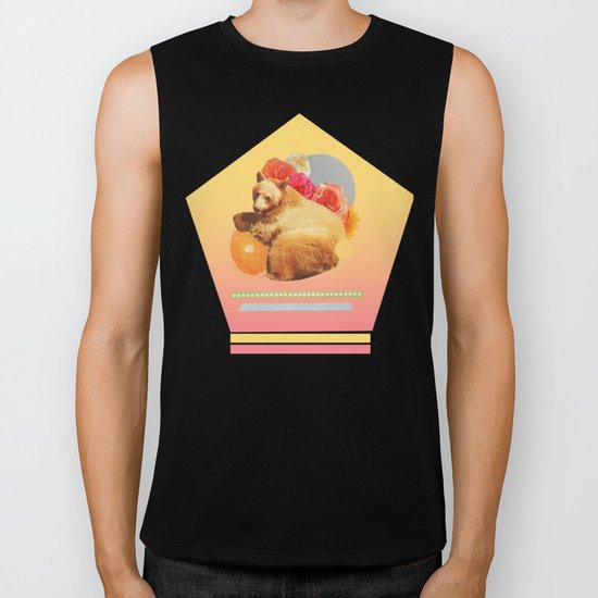 in the warm july sun Biker Tank