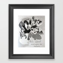 The Scorpion and The Frog Framed Art Print