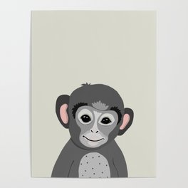 Monkey print Poster