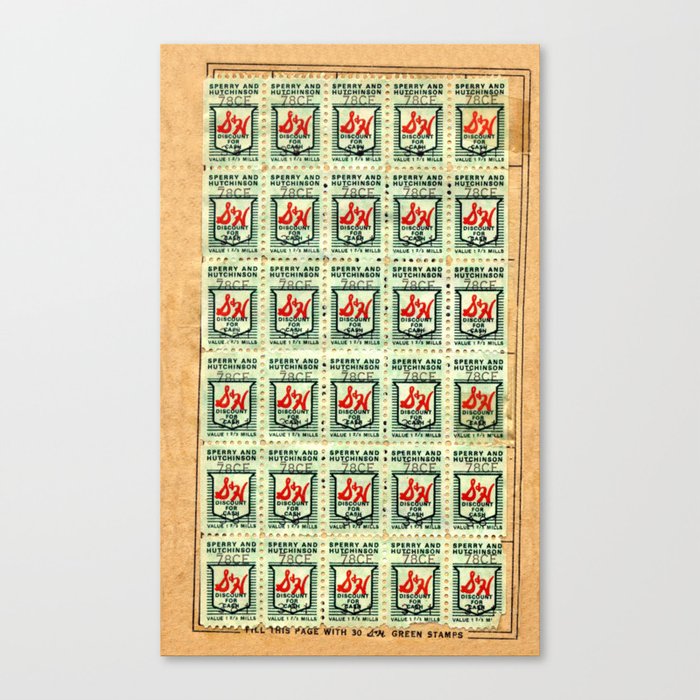 S&H GREEN STAMPS Canvas Print