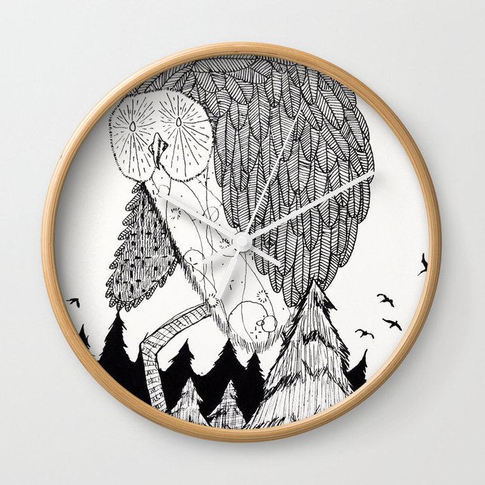 He moves among the trees... Wall Clock