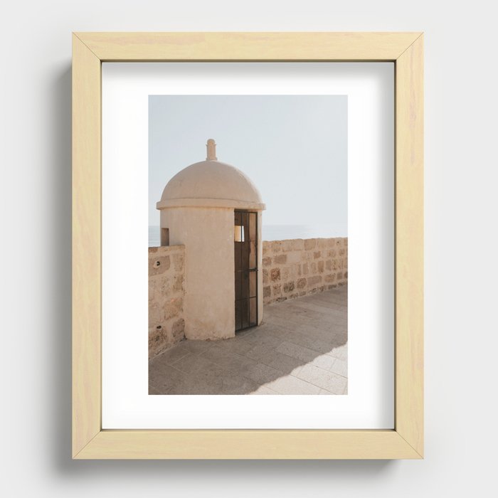Dubrovnik Wall | Fine art Croatia travel photography print | Pastel wanderlust poster Recessed Framed Print