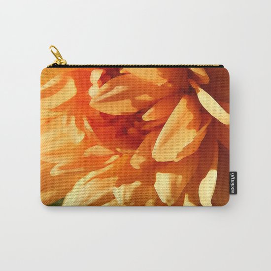 Vermont Autumn Golden Flower Carry-All Pouch