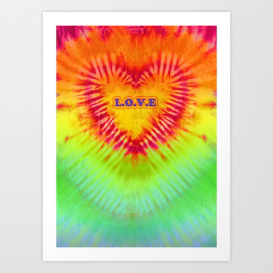 Dye Heart L.O.V.E Art Print