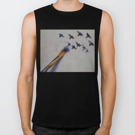 Birds Biker Tank