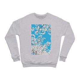 White Blossom #digitalart #floral #illustration Crewneck Sweatshirt