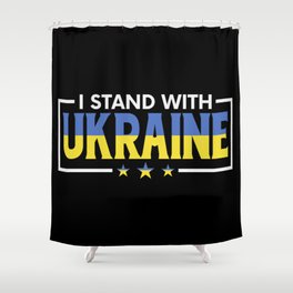 I Stand With Ukraine Shower Curtain