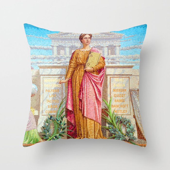 Frederick Dielman History Mosaic Throw Pillow