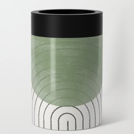 Mid century Green Moon Shape  Can Cooler