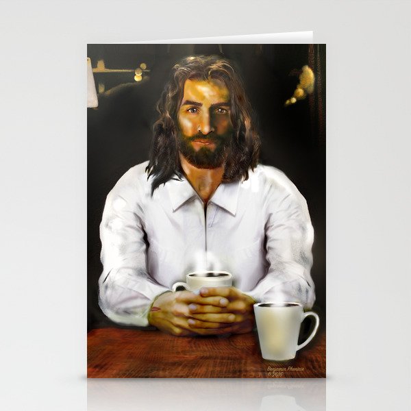 Coffee With Jesus Stationery Cards