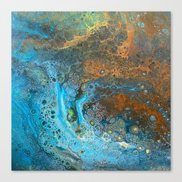 Blue Rust Acrylic Canvas Print