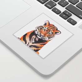 Watercolor Tiger Sticker