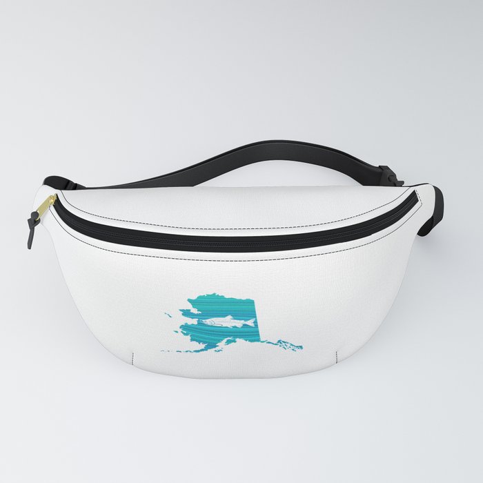 Alaska Wave Salmon Fishing Fanny Pack by esskay1000