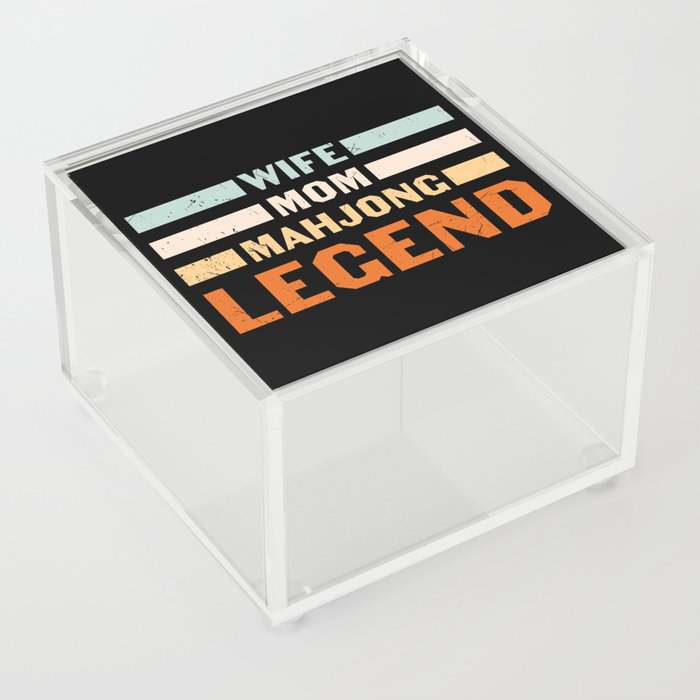 Wife Mom Mahjong Legend Acrylic Box