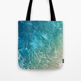 Green and blue ocean Tote Bag