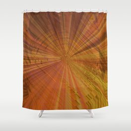 Radiating Rings Shower Curtain