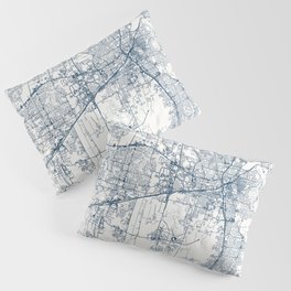 USA, Huntsville - Minimalist City Map Pillow Sham