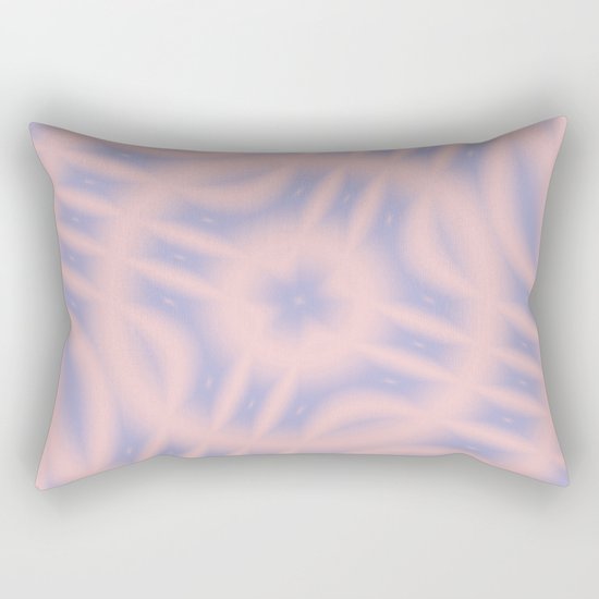 Spacial Coordinates in Rose Quartz and Serenity Rectangular Pillow