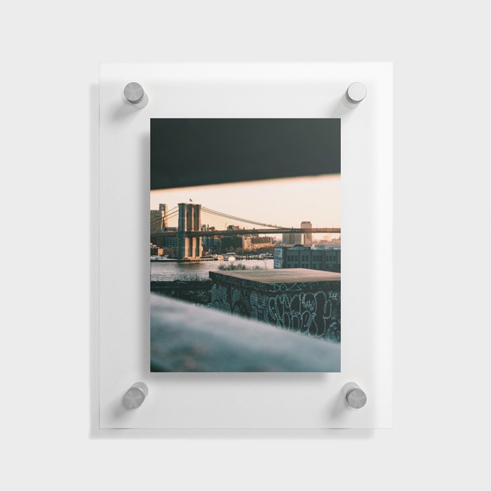 Brooklyn Bridge NYC Floating Acrylic Print