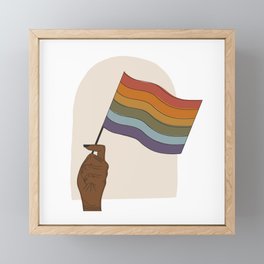 UrbanNesian Pride Flag Framed Mini Art Print