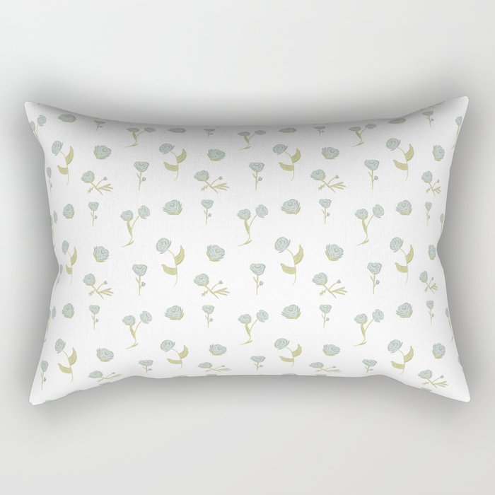Dainty Floral Rectangular Pillow