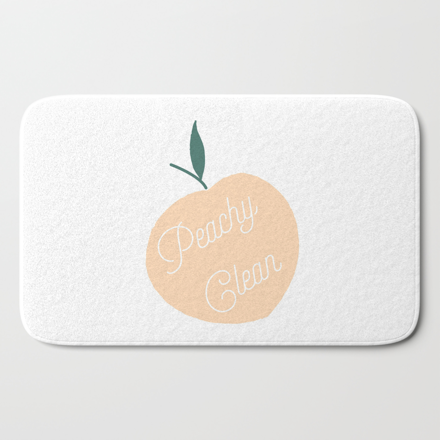 Peachy Clean Bath Mat By Mwavery23 Society6