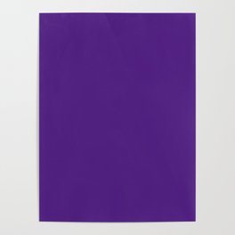 Neon violet color minimalist Poster