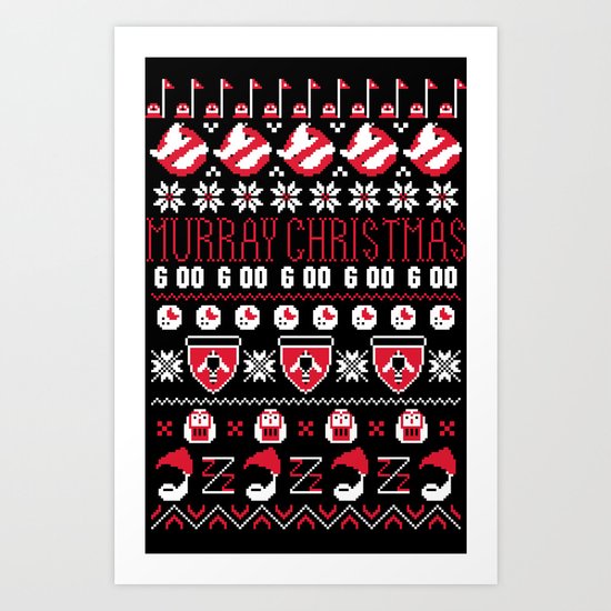 Murray Christmas Sweater Art Print