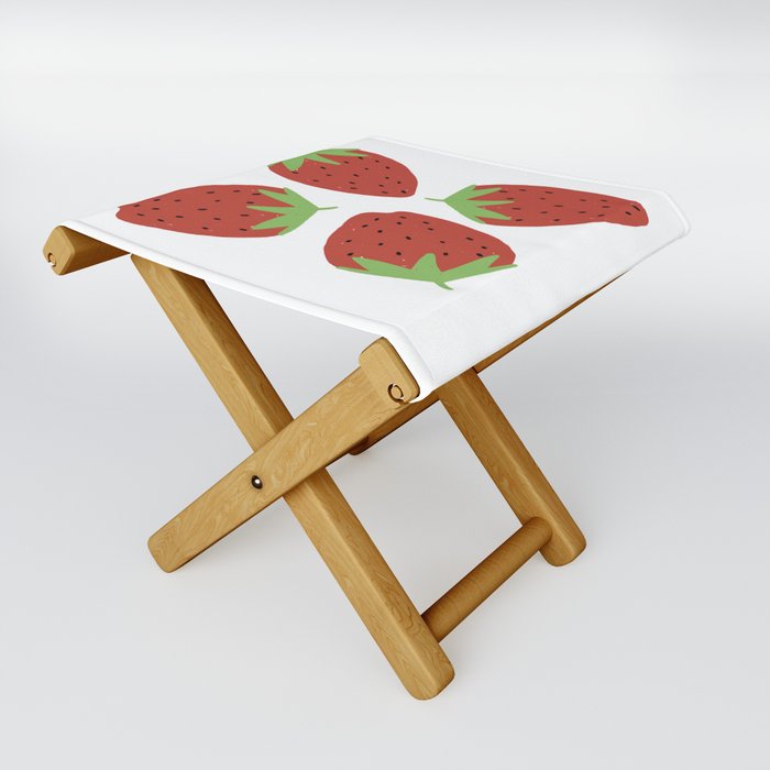 Strawberry Sassy Folding Stool