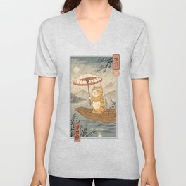 Neko Boat in Edo V Neck T Shirt