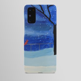 Snowy Winter Night Print Android Case