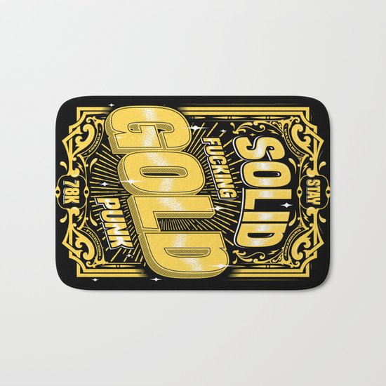 Stay Solid Gold Bath Mat