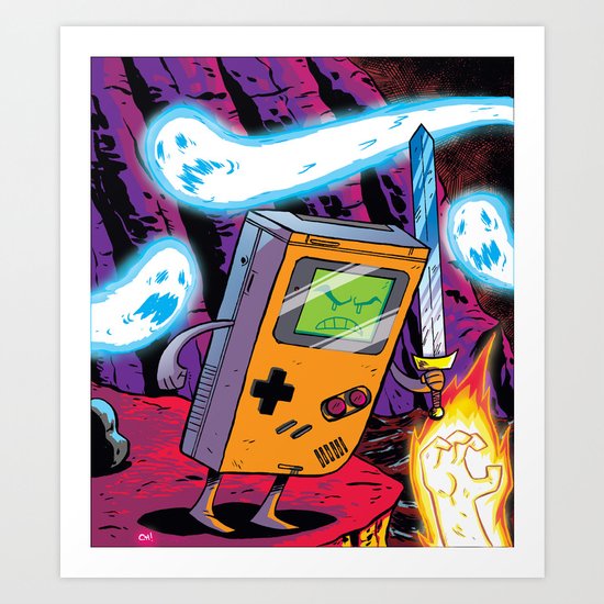 The Legend of Gameboy Art Print