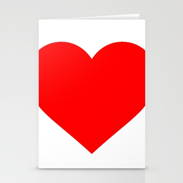 Heart (Red & White) Stationery Cards