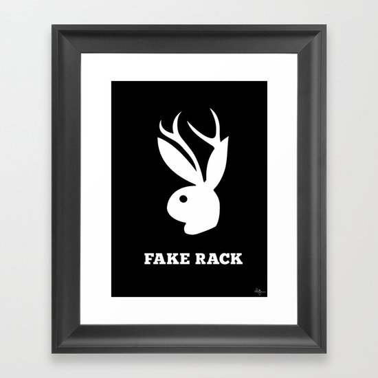 Fake Rack Framed Art Print