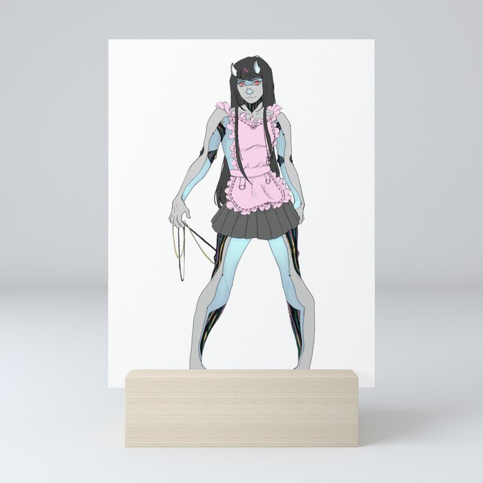 Robot maid Mini Art Print