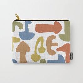 Cute Mushroom Collage Print  Carry-All Pouch | Magic, Mushroompattern, Fungi, Trendy, Curated, Hippy, Pattern, Colorful, Mushroomart, Fashionable 