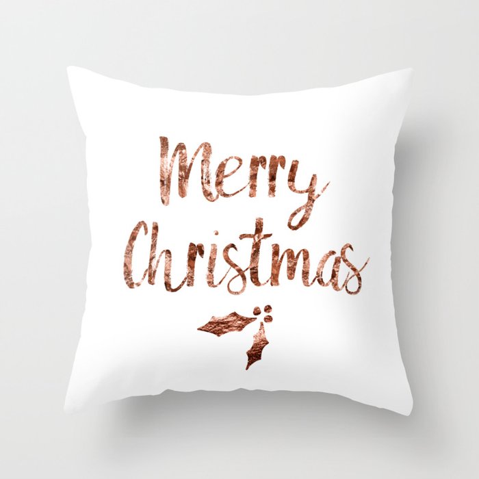 Rose gold hotsell christmas pillows