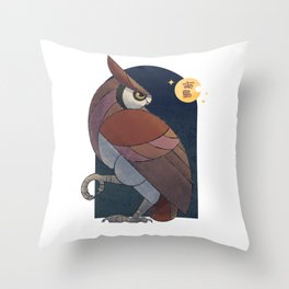 Night Owl Throw Pillow